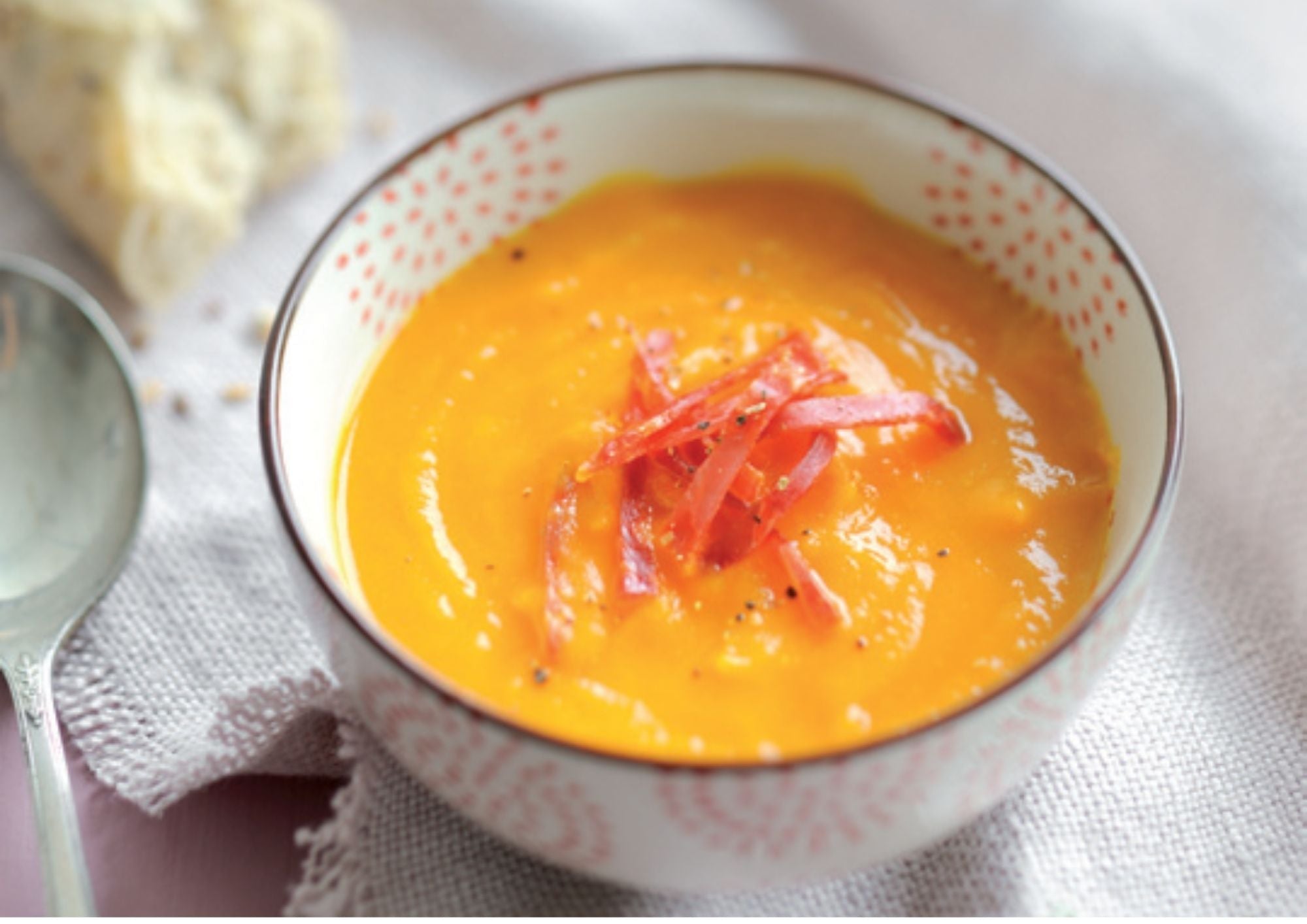 Soupe de potimarron et chorizo