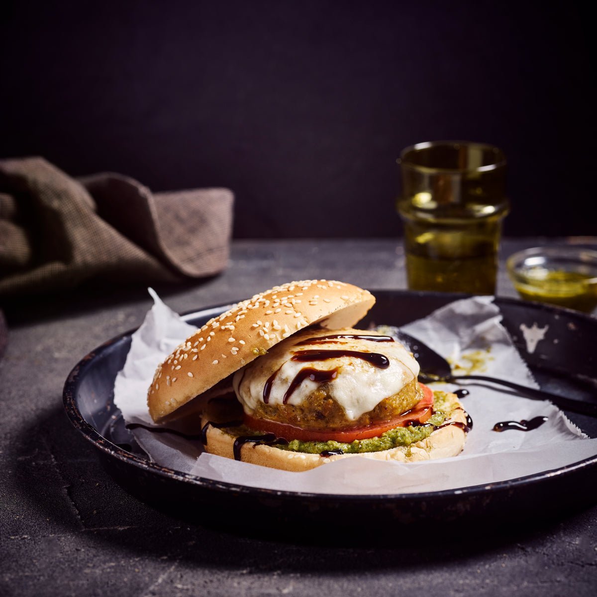Caprese-Burger