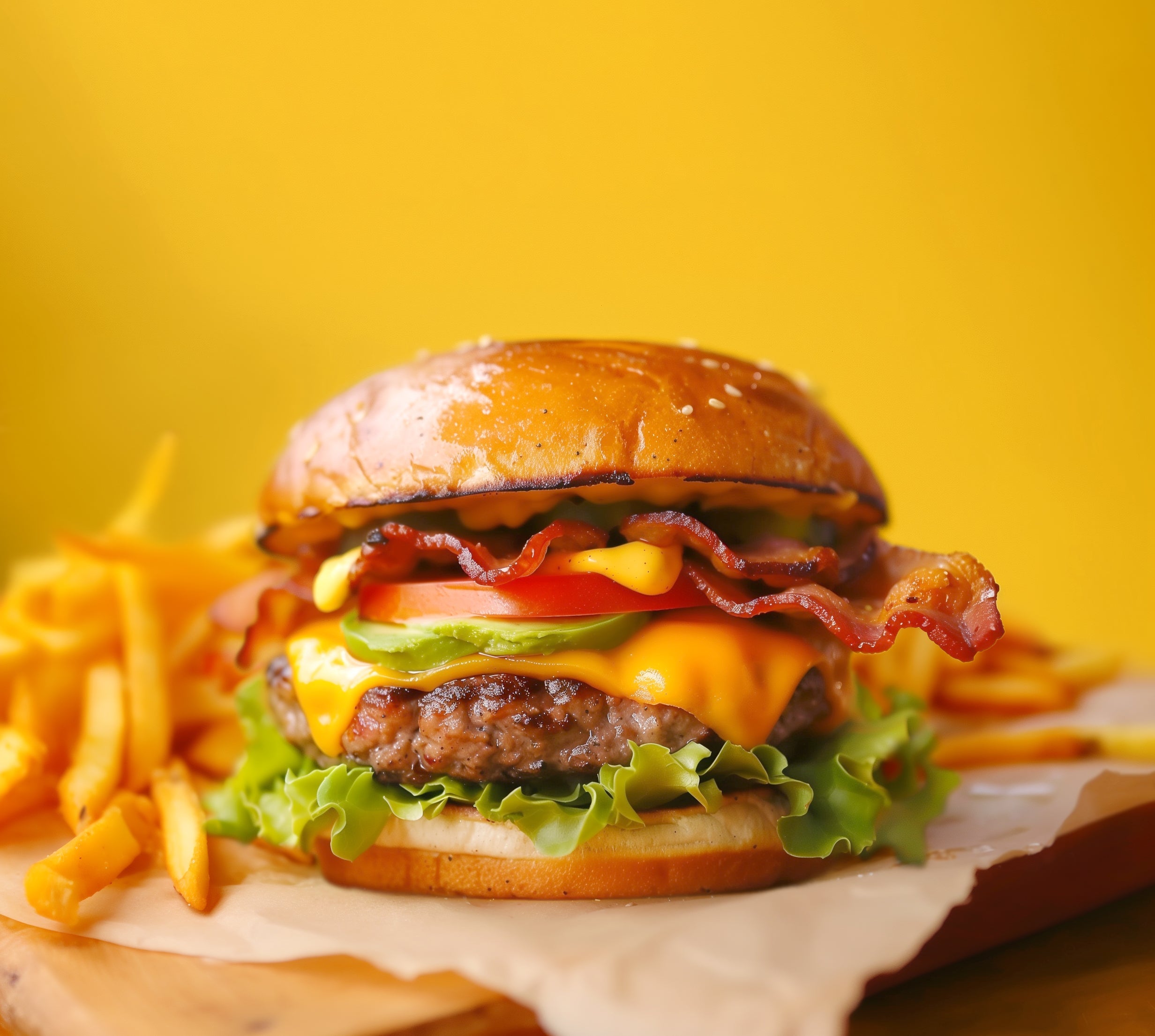 Chili-Burger mit scharfer Mayonnaise