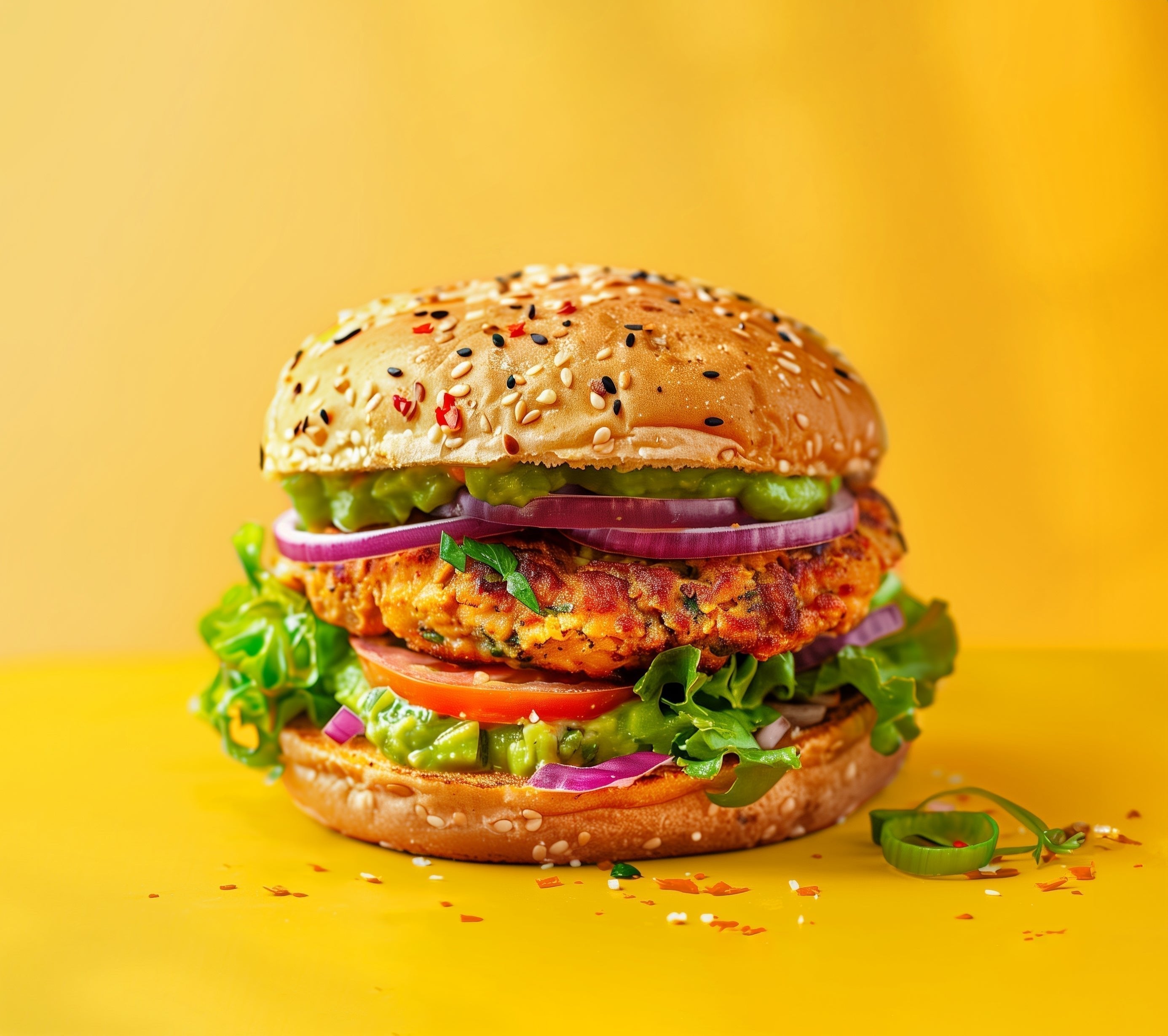 Hähnchenburger mit Gewürzen