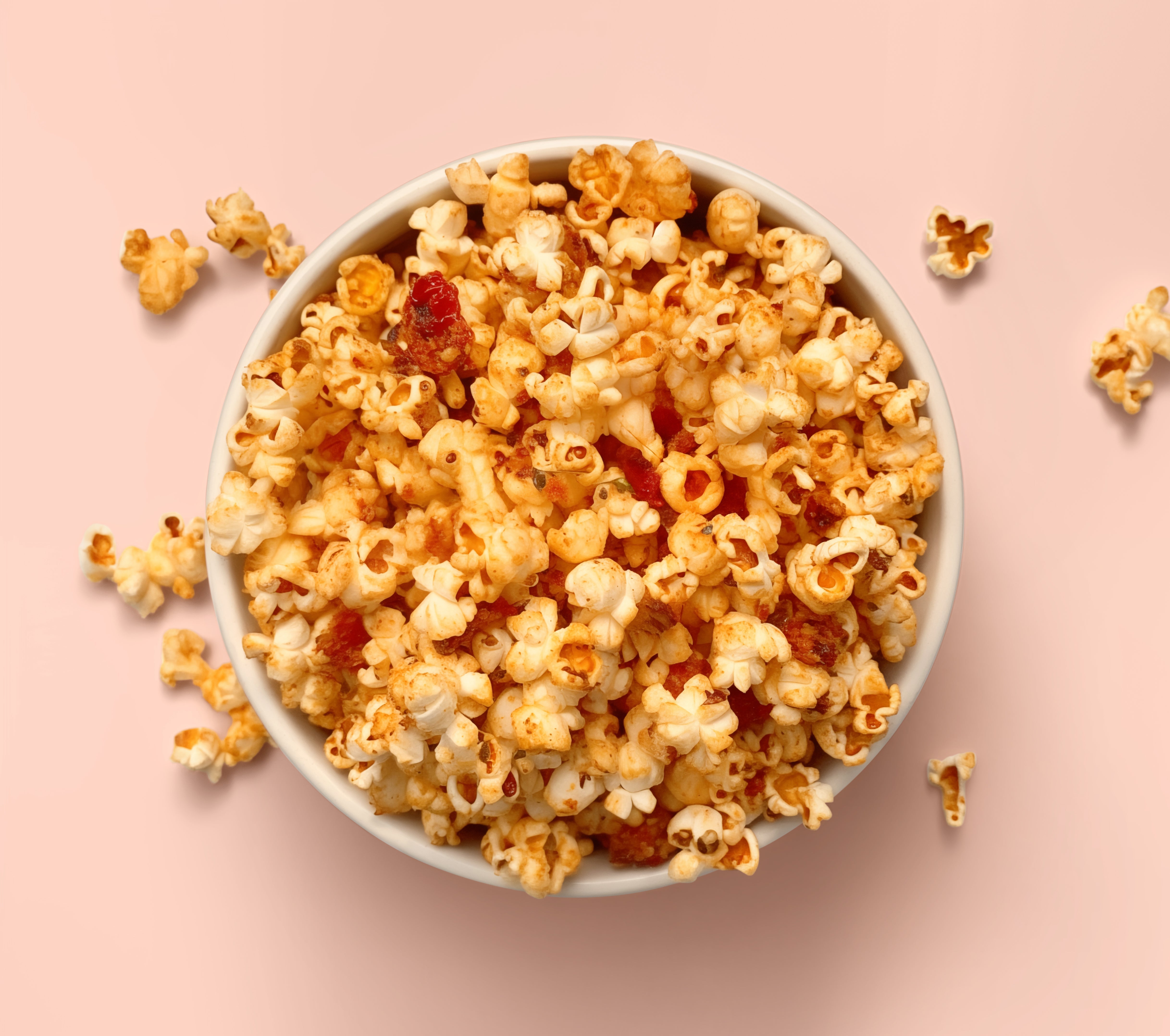 Popcorn mit getrockneten Tomaten und Oregano