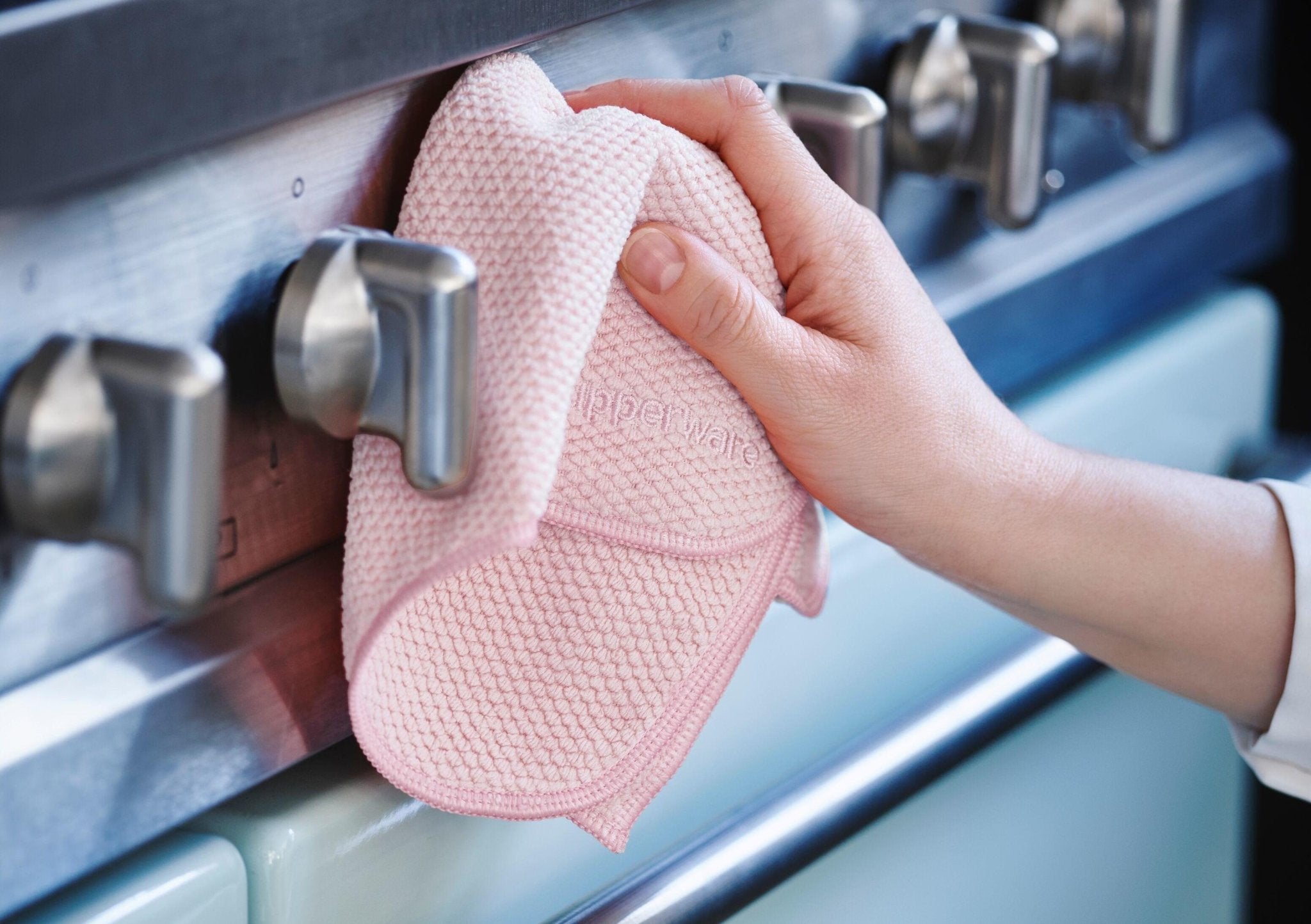 2 Chiffons à dégraisser microfibres recyclées - Tupperware Europe