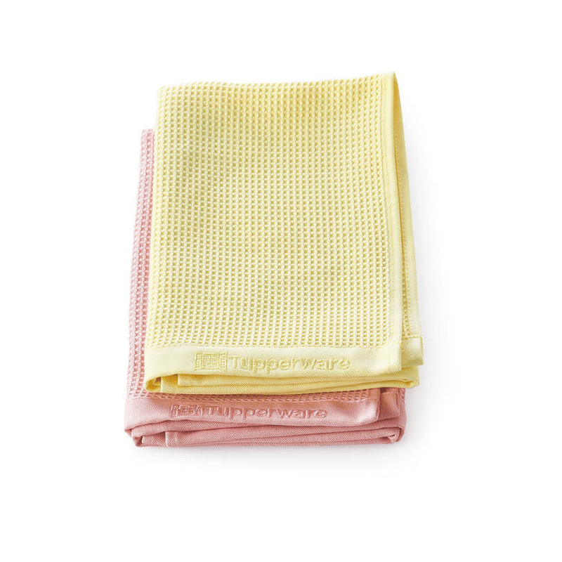 2 Chiffons à vitres microfibres recyclées - Tupperware Europe