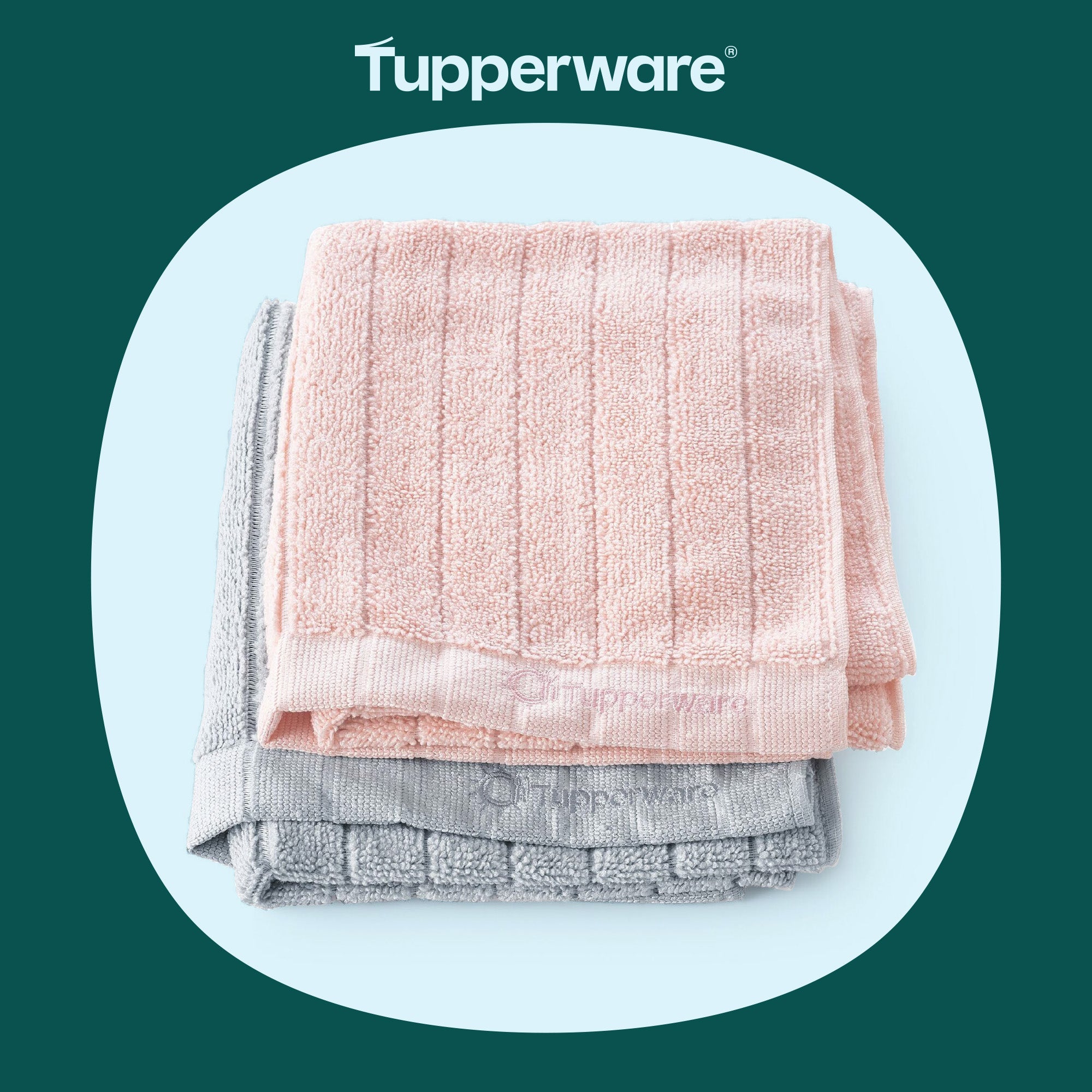 2 Magic microfiber recycled paper towels – OOBO – TUPPERWARE FRANCE
