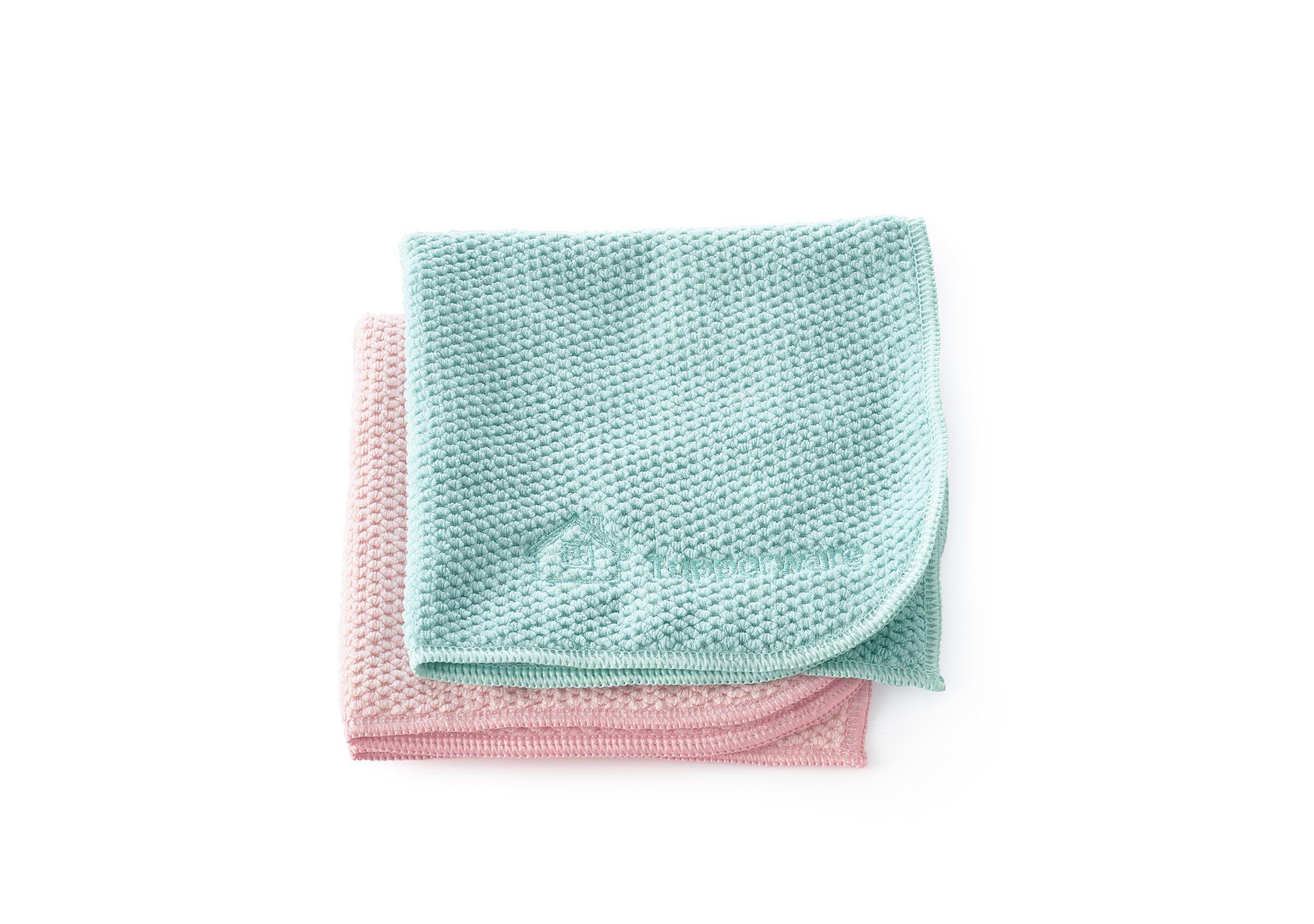 2 Chiffons à dégraisser microfibres recyclées