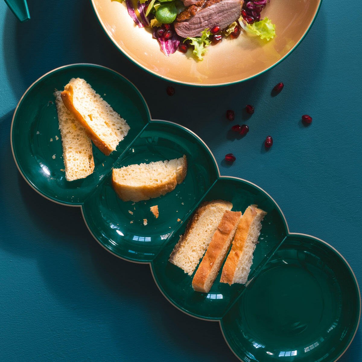 Plateau apéritif 4 compartiments | Allegra Tupperware® – OOBO