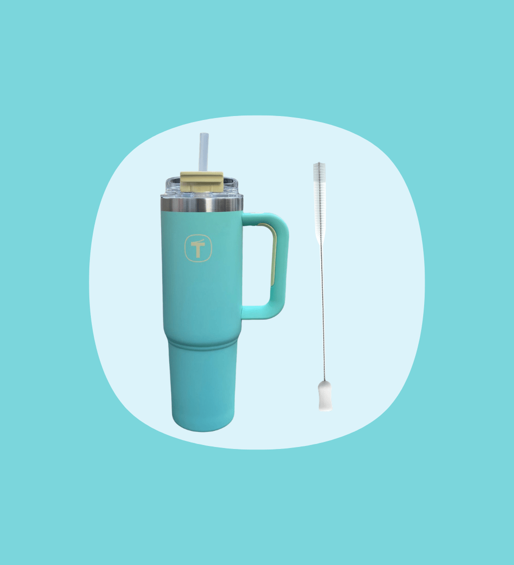 Big T Tumbler 1.1 l - Mint + 1 Tupperware Brush – OOBO