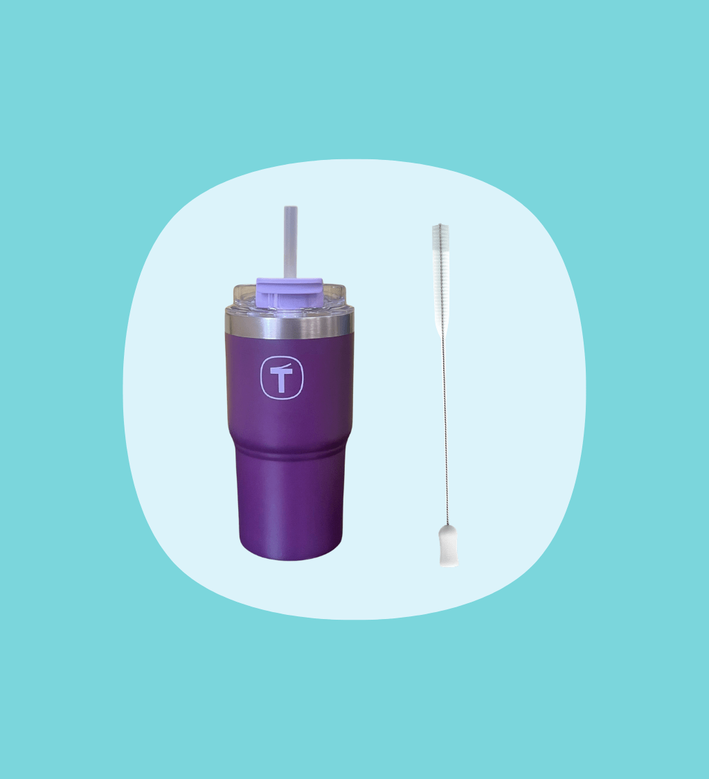 Big T Tumbler 630 ml - Blackberry + 1 Tupp Brush – OOBO