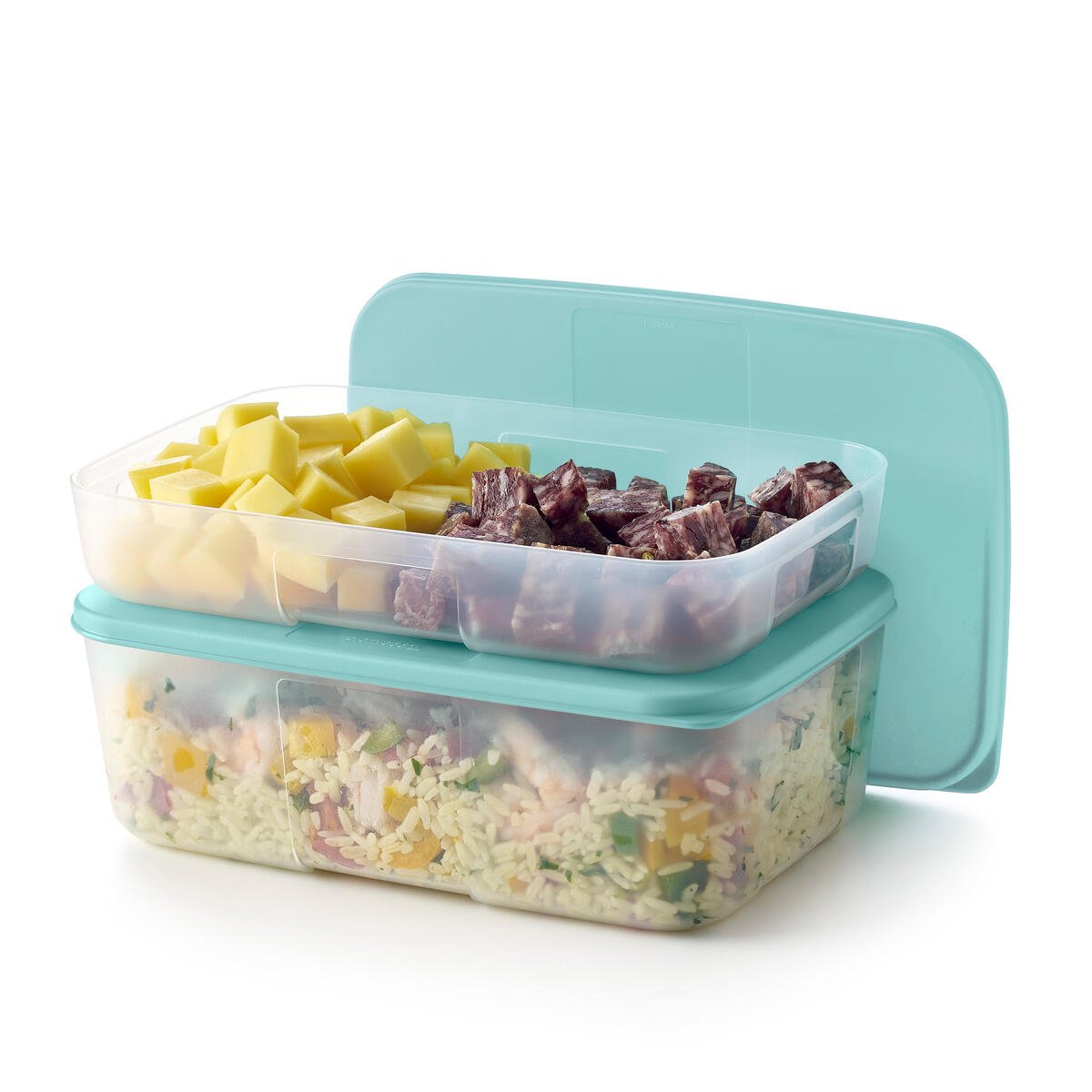 BOITE FRIGO 650 ML BLEU CLAIR (COUVERCLE+BASE) - Tupperware Europe