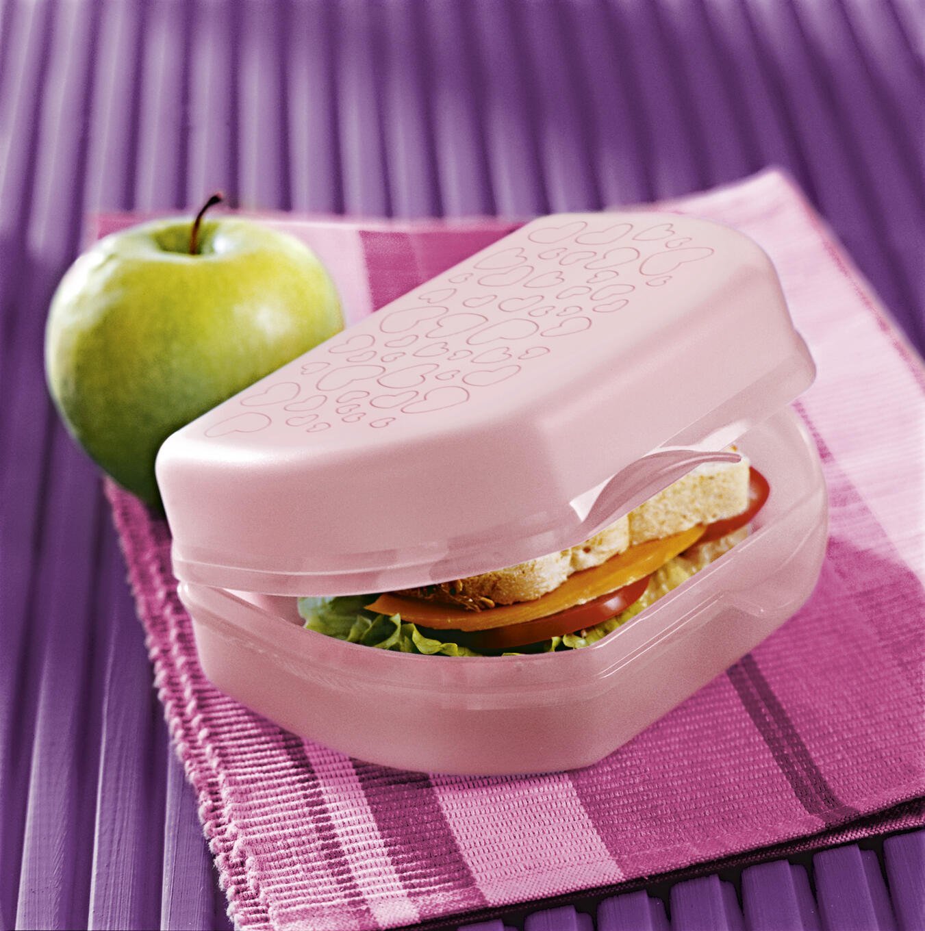 Tupperware To Go 1,2,3 - Contenitore Portapranzo Con Divisorio, Turchese E Giallo, 20x18x6 Cm, Lavabile In Lavastoviglie