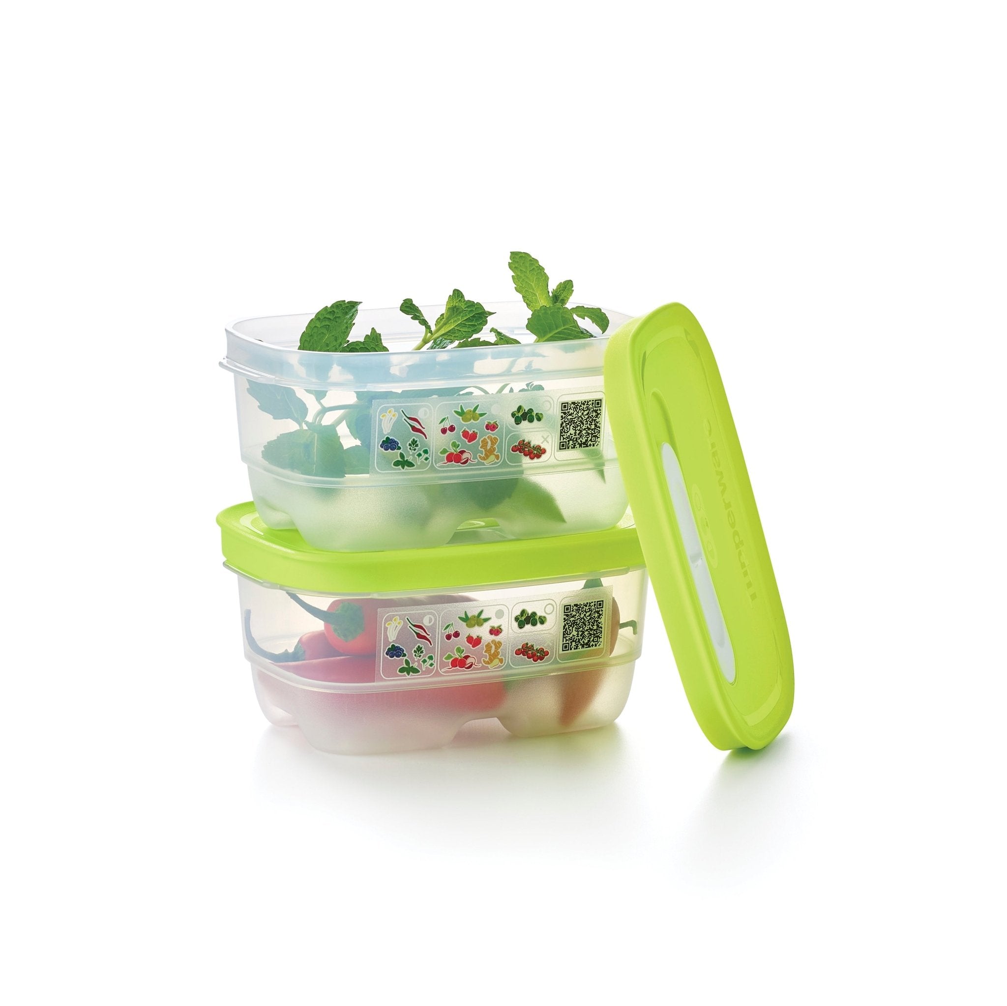 TUPPERWARE Ventsmart 375 Ml Rettangolare Verde (2 Pezzi) – Contenitori Originali Per Alimenti