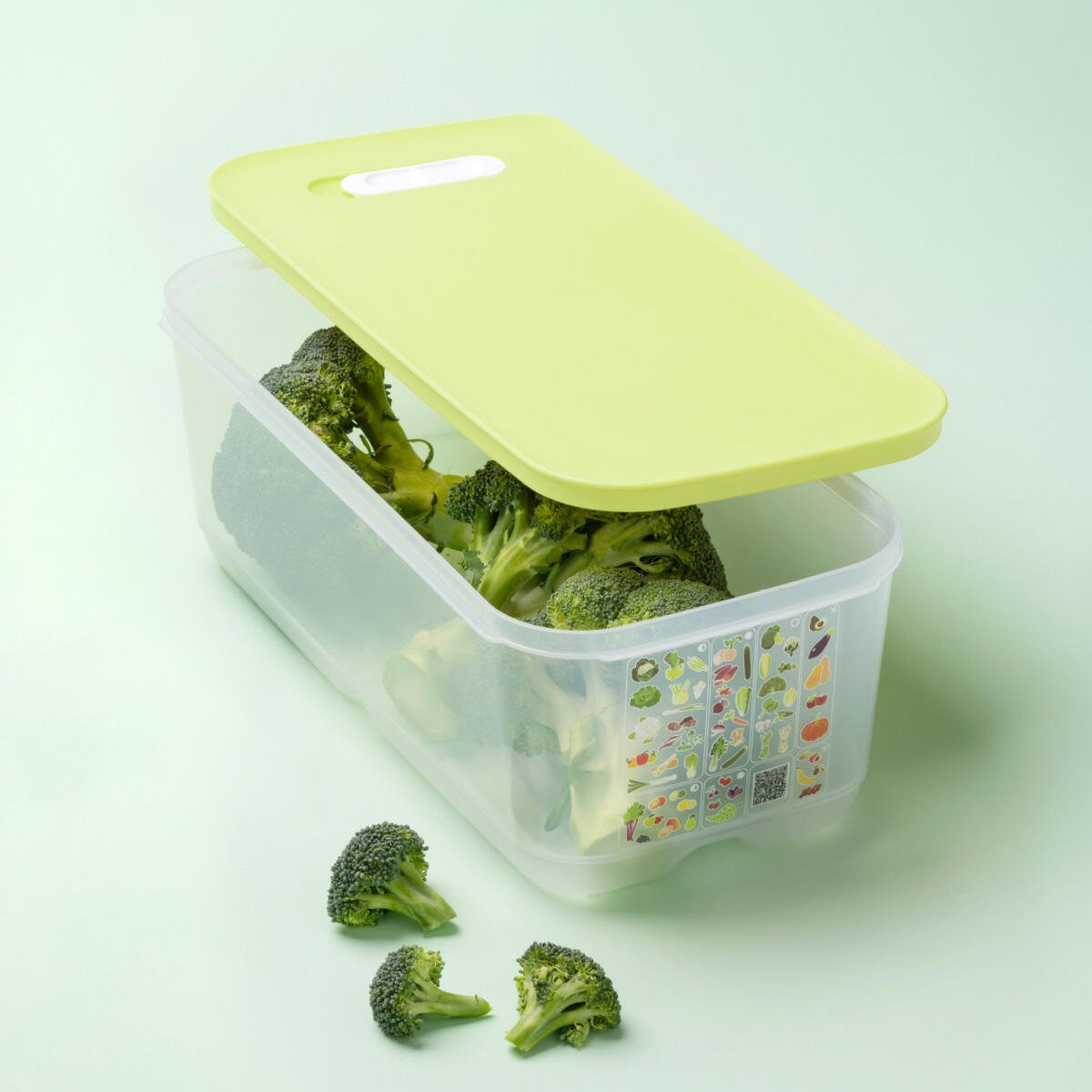 TUPPERWARE Boîte VentilOfrais haute 1,8 L vert jaune TUPPERWARE Boîte VentilOfrais haute 1,8 L vert jaune