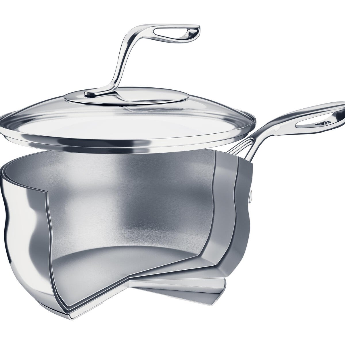 Casserole inox 1,6 l 17 cm couvercle | Mastro Tupperware® – OOBO