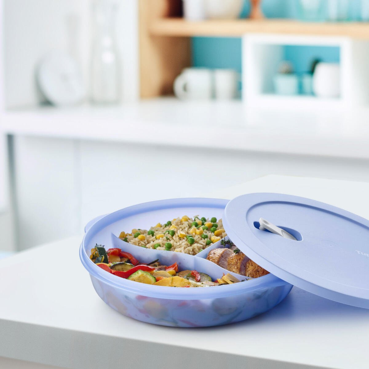 Assiette compartimentée 1,4 l | CrystalWave Tupperware® – OOBO