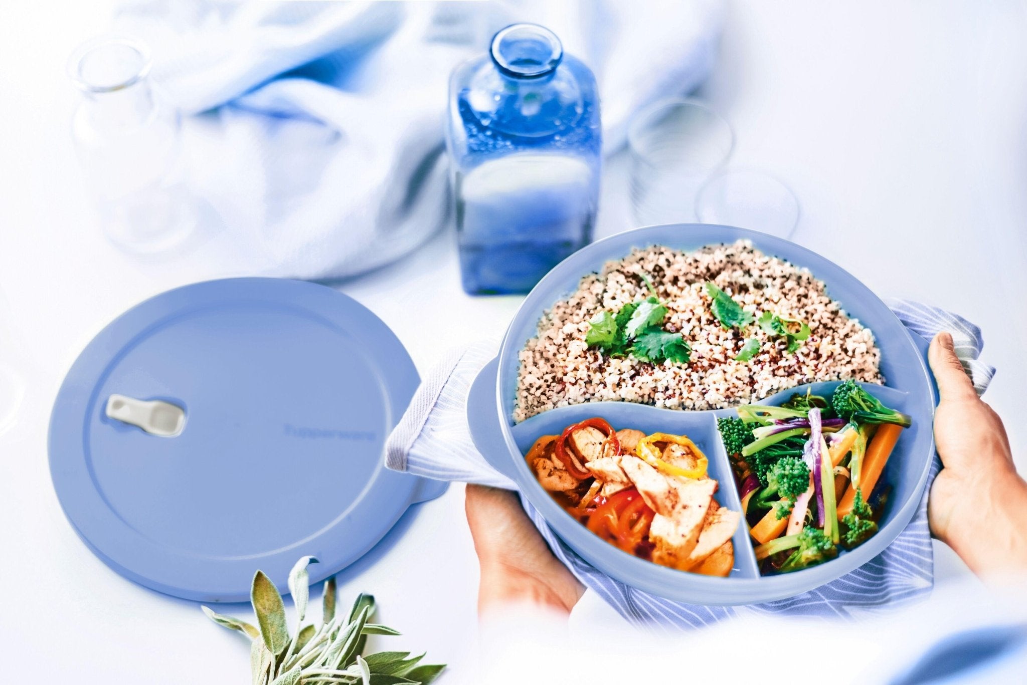 CrystalWave assiette compartimentée 1,4 L - Tupperware Europe
