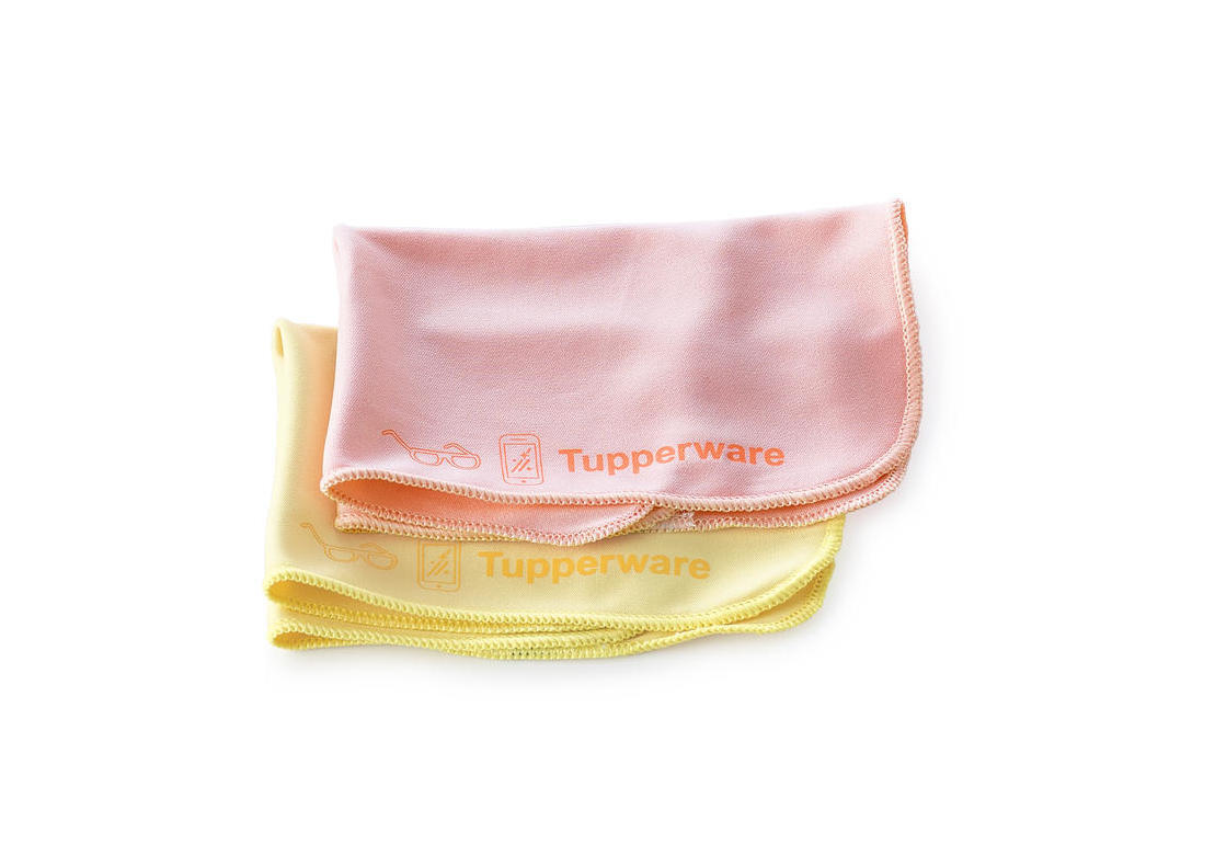 2 Recycled microfiber glasses cloths
