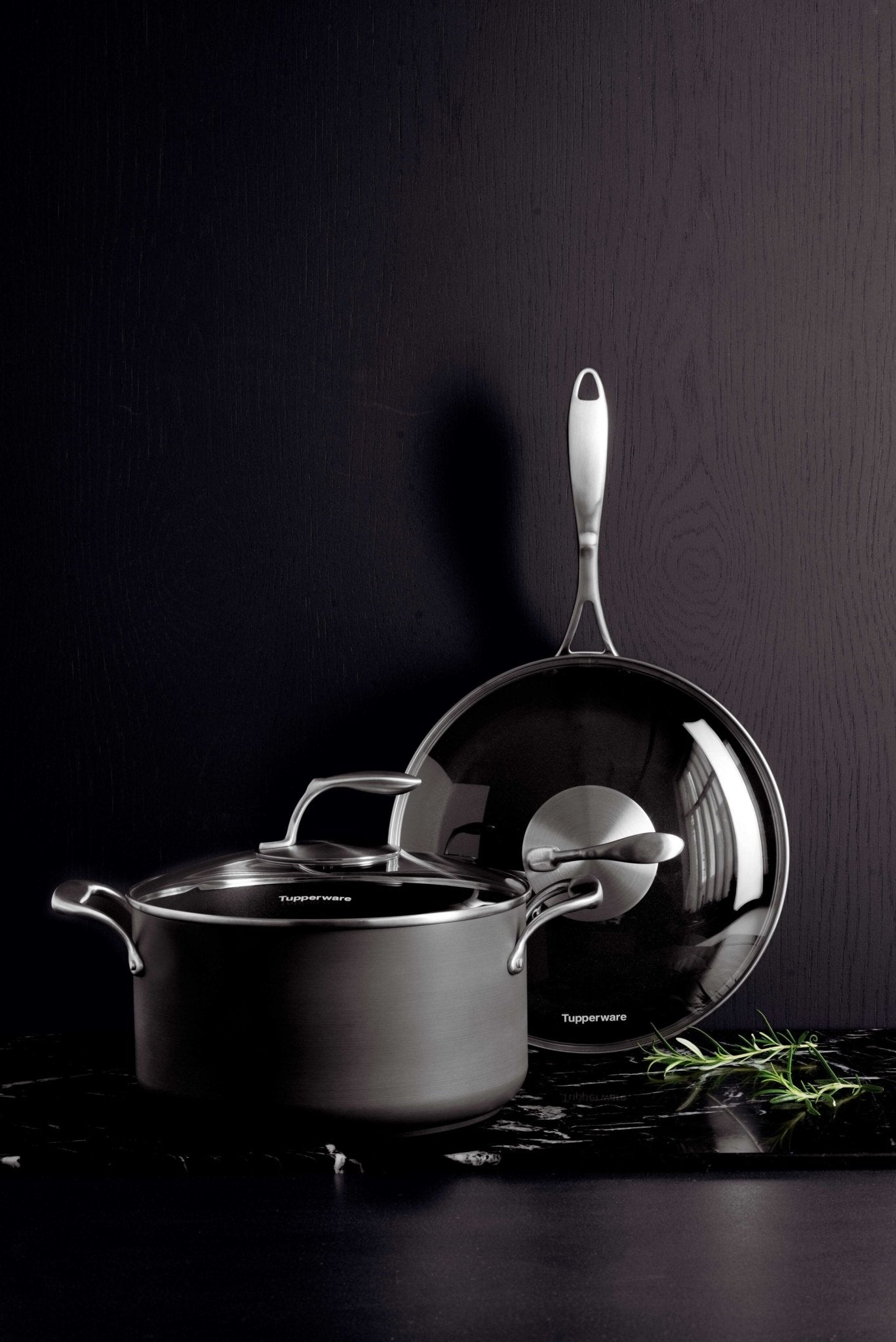 Faitout alu anodisé 7 l avec couvercle en verre Tupperware® – OOBO