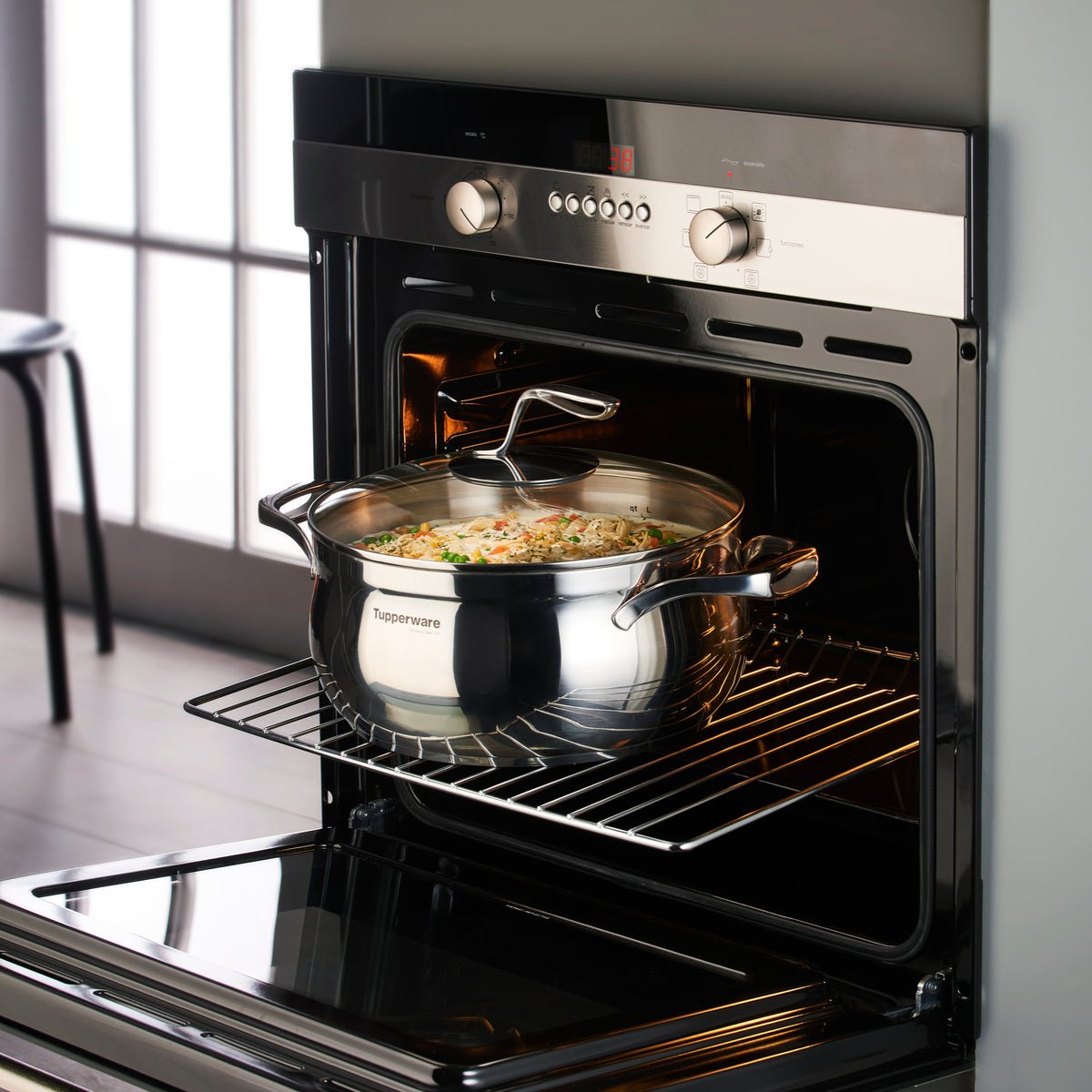 Faitout inox 7,5 l 28 cm couvercle | Mastro Tupperware® – OOBO