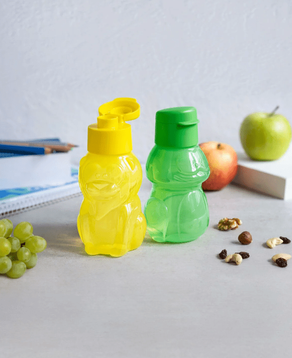 Lot de deux Éco Kids : "Léon le lion" & "Laurette la rainette" - Tupperware Europe