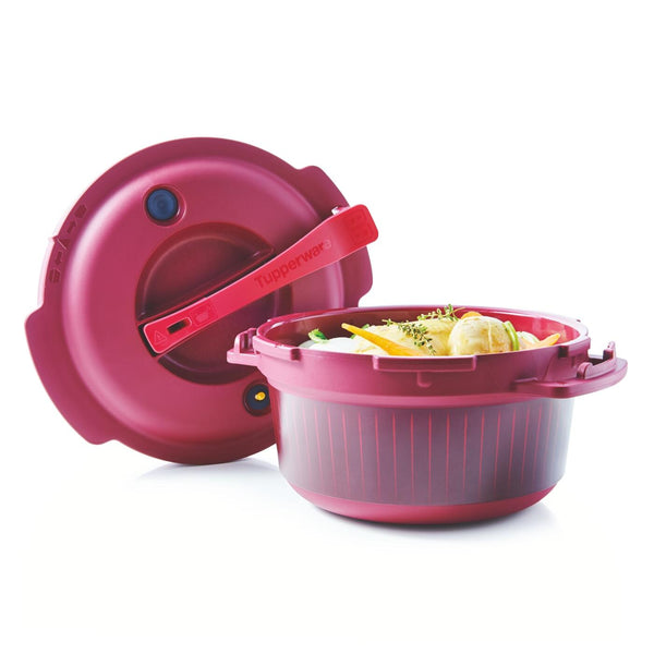 Cocotte Micro-ondes Tupperware - 3 L - Micro Pressure Cooker - Couleur Bordeaux
