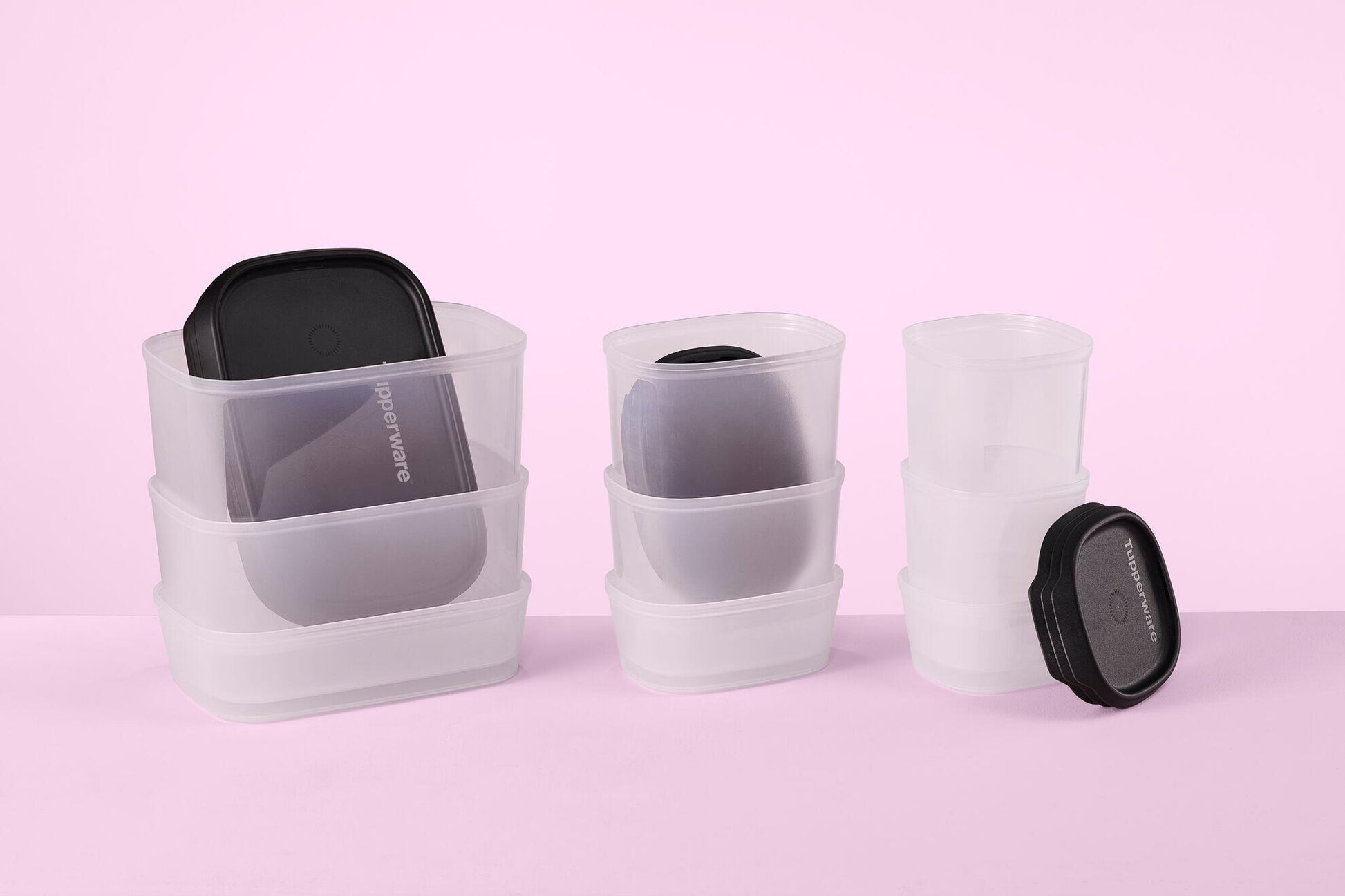 Modulaire pouce carrée 370 ml (noir) - Tupperware Europe