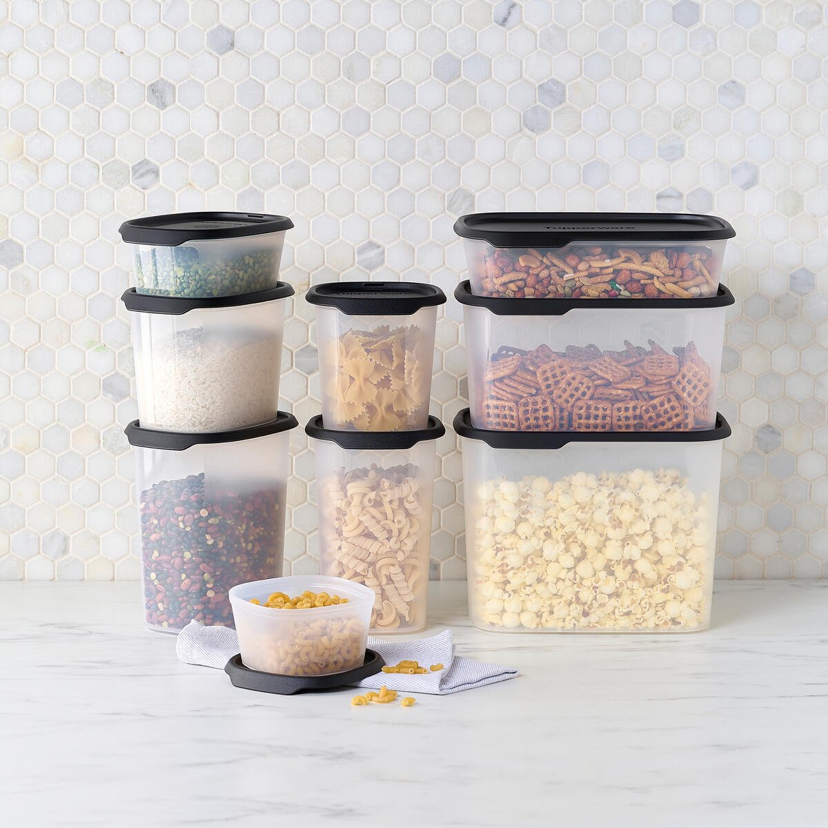 Modulaire pouce carrée 370 ml (noir) - Tupperware Europe