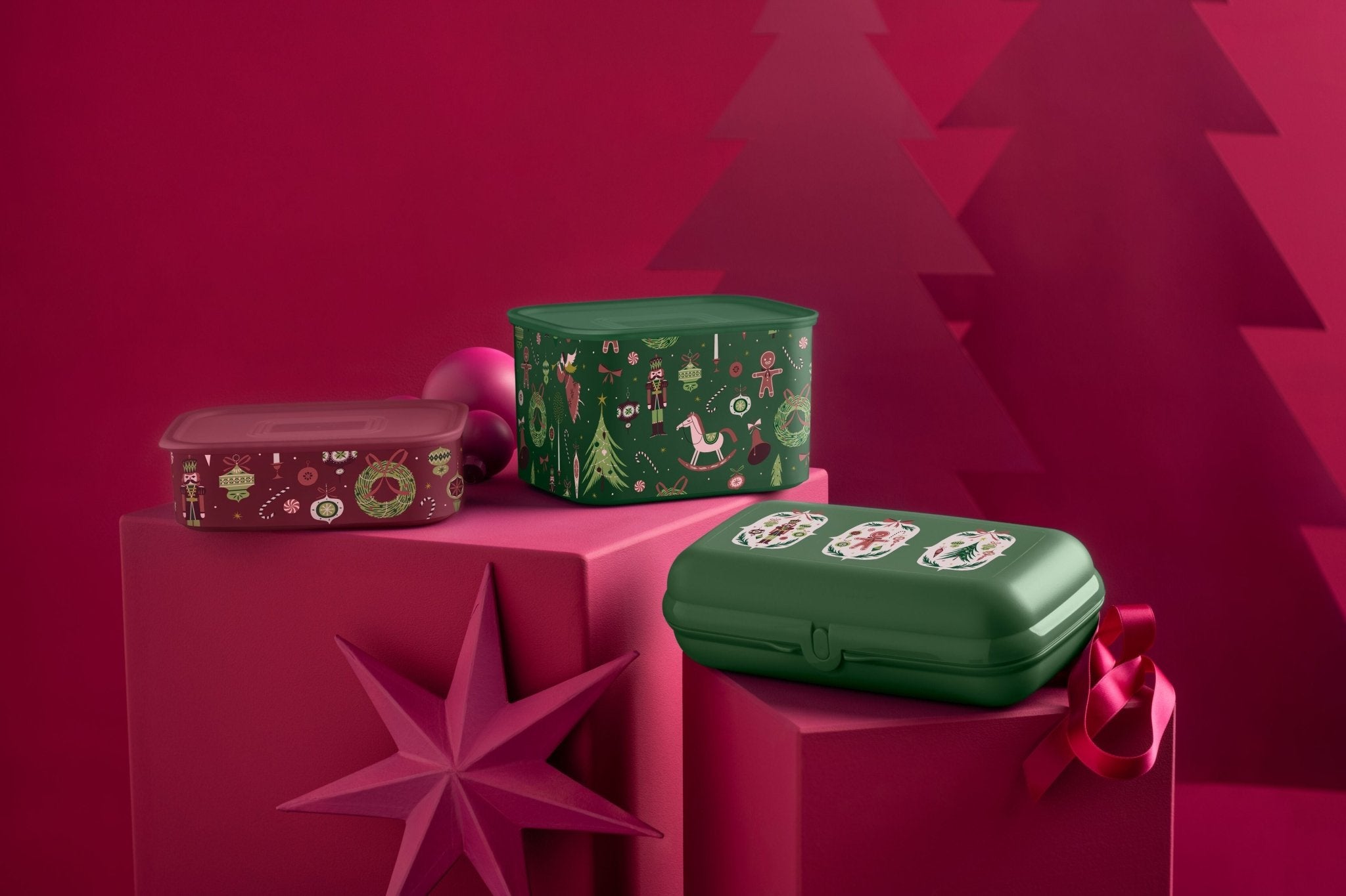 Boîte Opti Noël 1,3 l empilable et festive | Tupperware® – OOBO