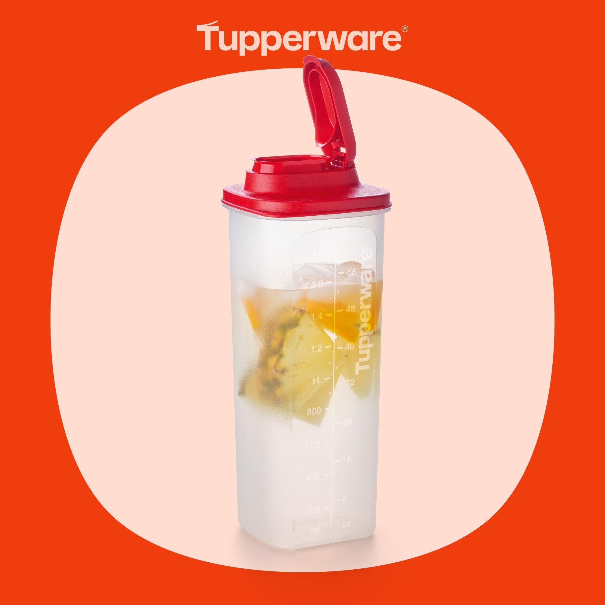 Pichet frigo 2 L Rouge - Tupperware Europe