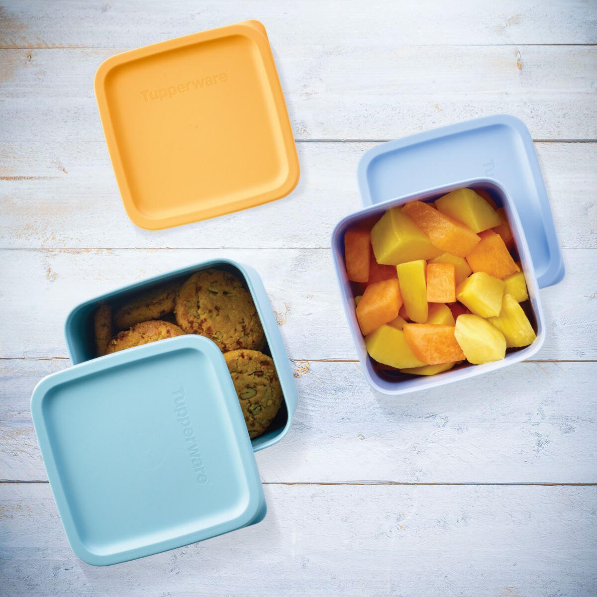 Set de 3 Boîtes Cubix (650 ml, 1 l, 1,8l ) - Tupperware Europe