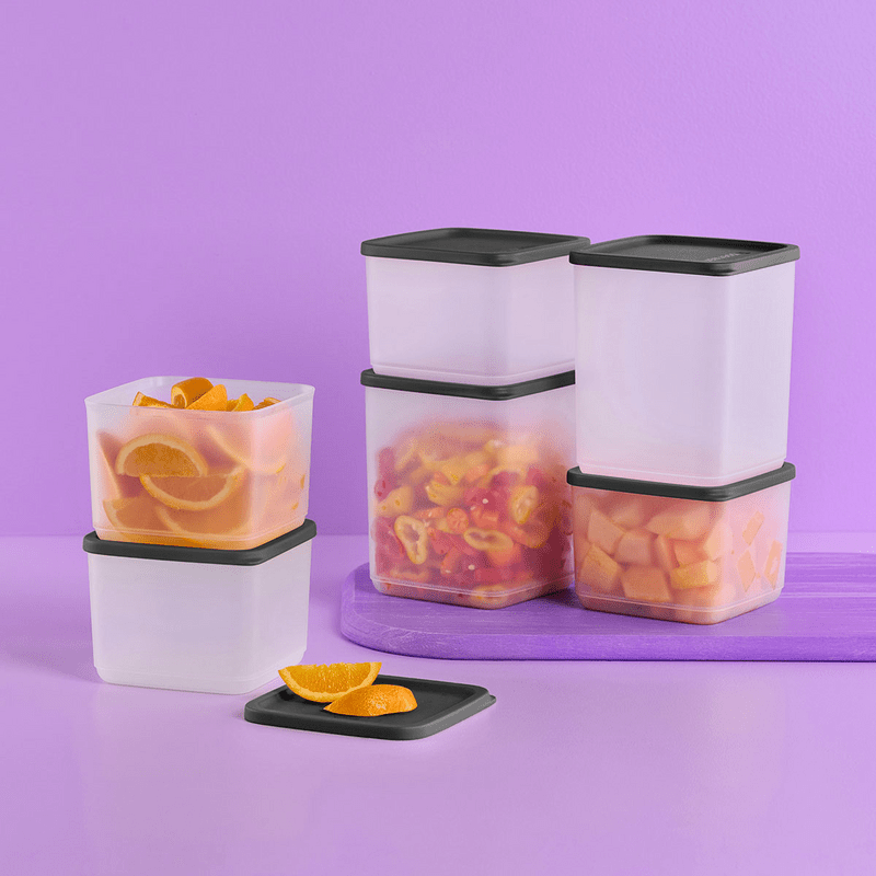 Set de 6 Boîtes Cubix (2x 650 ml, 2x 1 l, 2x 1,8l) - Tupperware Europe