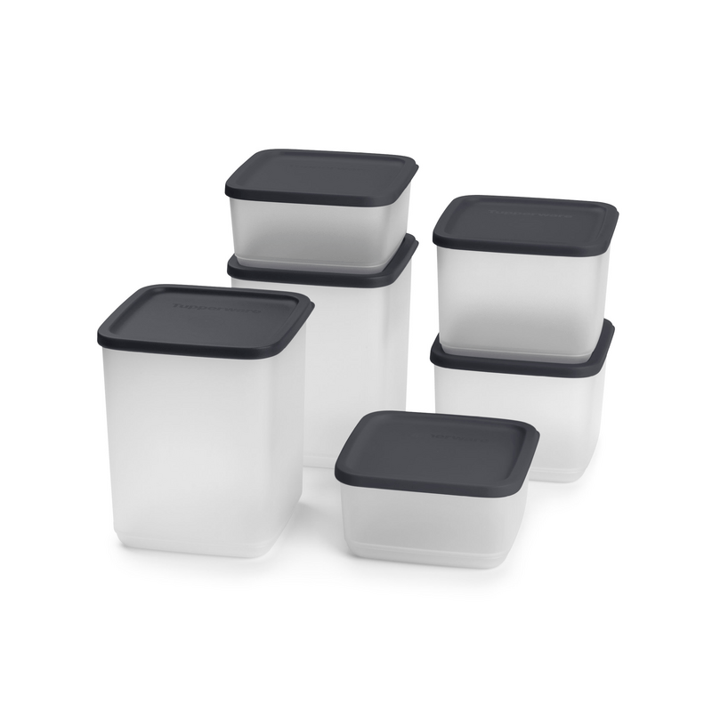 Set de 6 Boîtes Cubix (2x 650 ml, 2x 1 l, 2x 1,8l) - Tupperware Europe