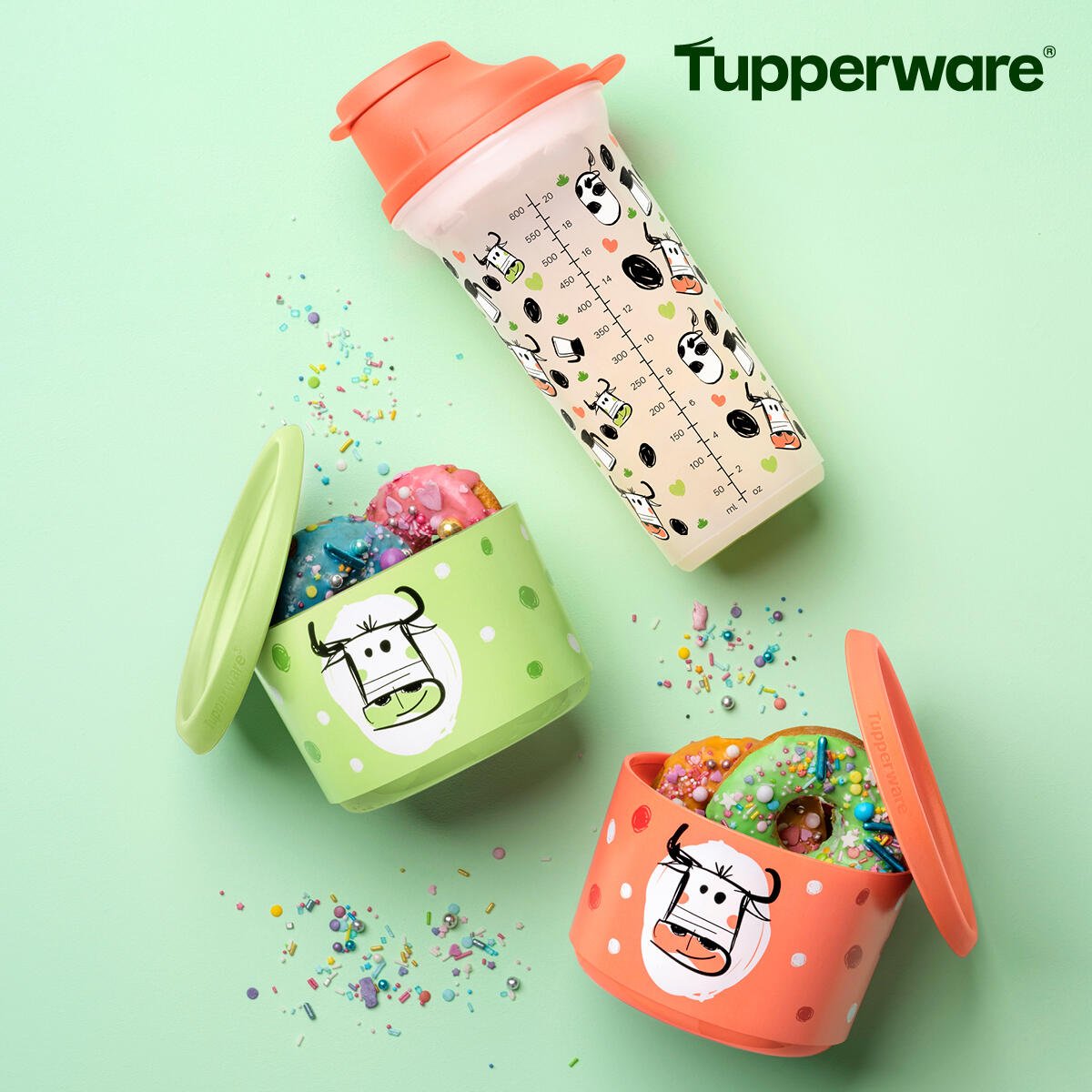 Shaker 600 ml vache - Tupperware Europe